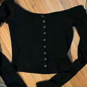 Forever 21 long sleeve crop